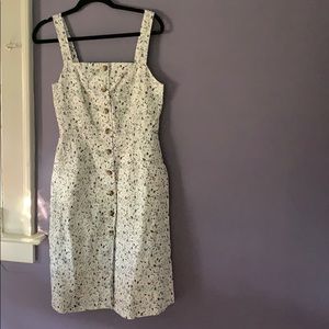 Apron dress from the Gap.